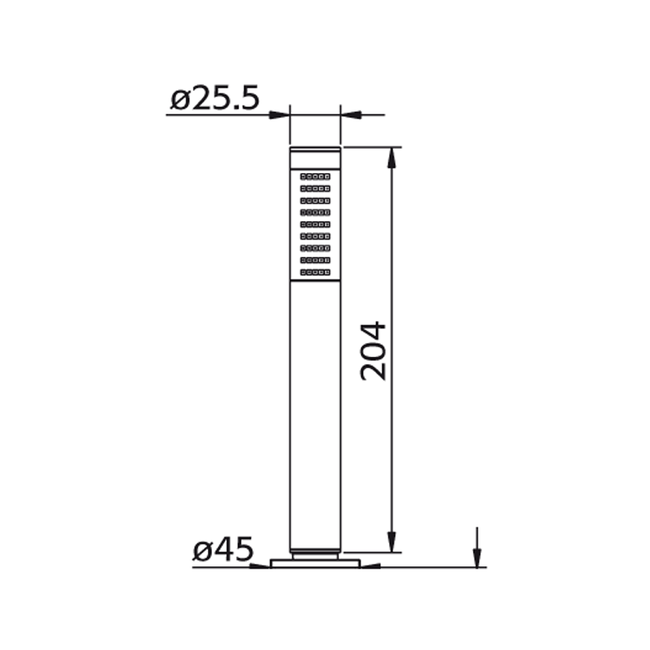 Xenz Aragon handdouche vierkant 7512 chroom