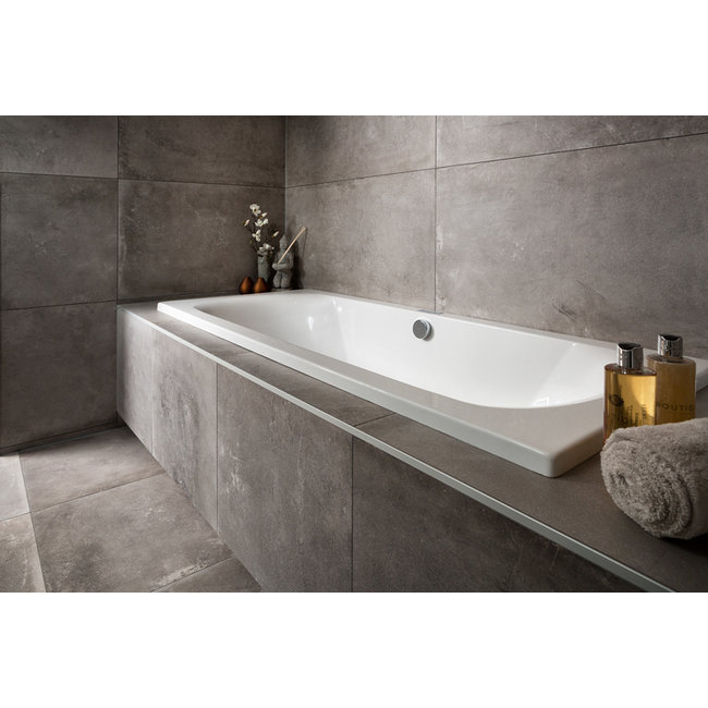 Xenz Lagoon acryl inbouwbad wit met verstelbare badpoten