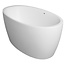 Xenz Sio Solid Surface vrijstaand bad 180x90x66 cm met sleufoverloop wit