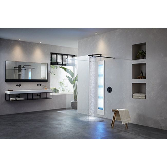 Sunshower Deluxe Inbouw Full body White | Black | Organic grey