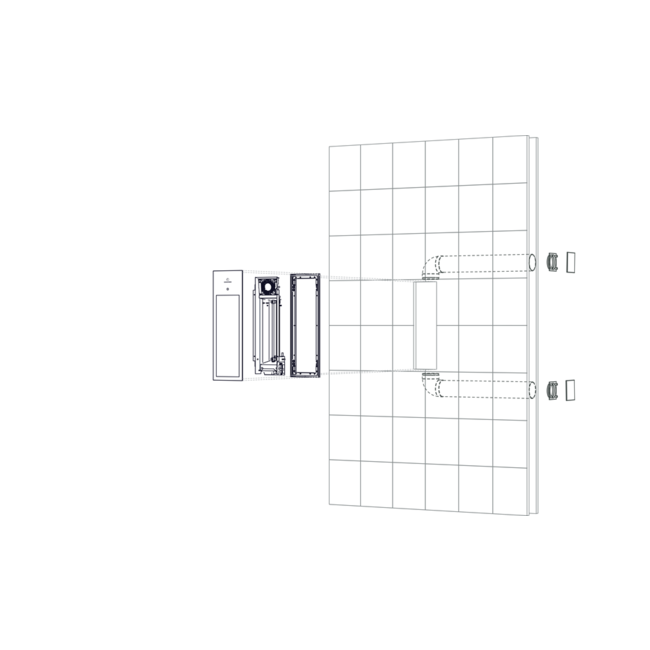 Sunshower Pure Inbouw White | Black | Organic Grey