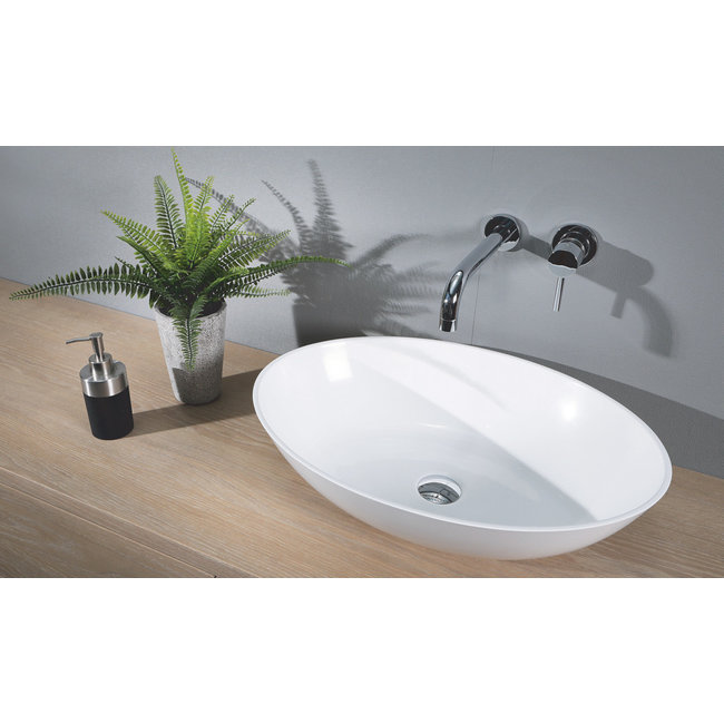 Luca opzetwastafel ovaal 57,5x41x14,2 cm verschillende kleuren