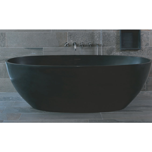 Luca Vasca Solid Surface vrijstaand bad 180x93x56 cm wit of antraciet