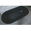 Luca Vasca Solid Surface vrijstaand bad met dunne rand 175x80x58 cm mat wit of antraciet mat