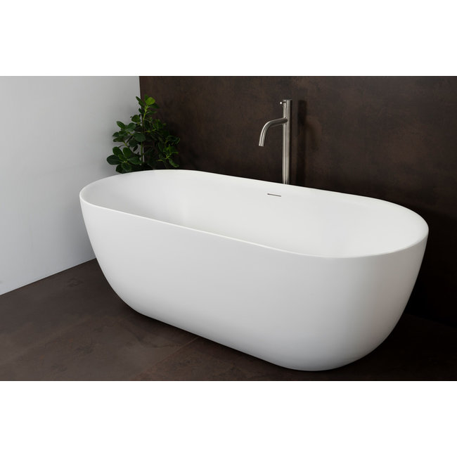 Luca Primo acryl vrijstaand bad 180x80x60 cm wit (mat of glans) inclusief klikwaste chroom