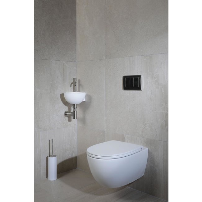 Globo 4All wandcloset zonder spoelrand 54x36 cm + toiletzitting