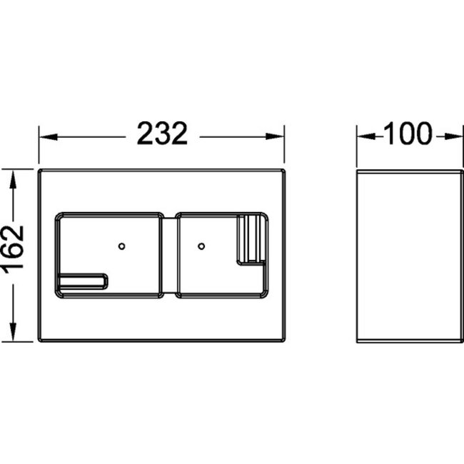 TECEbox ruwbouwbescherming voor vlakke inbouw in metselwerk