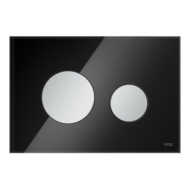 TECEloop wc-bedieningsplaat van glas voor duospoeltechniek in verschillende kleuren