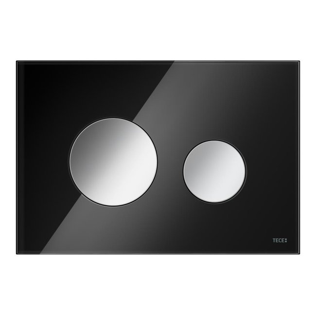 TECEloop wc-bedieningsplaat van glas voor duospoeltechniek in verschillende kleuren