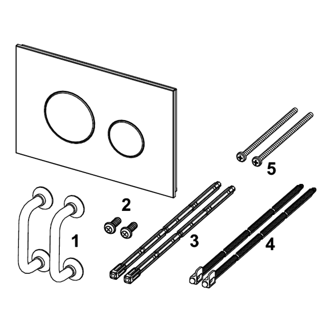 TECEloop wc-bedieningsplaat van glas voor duospoeltechniek in verschillende kleuren
