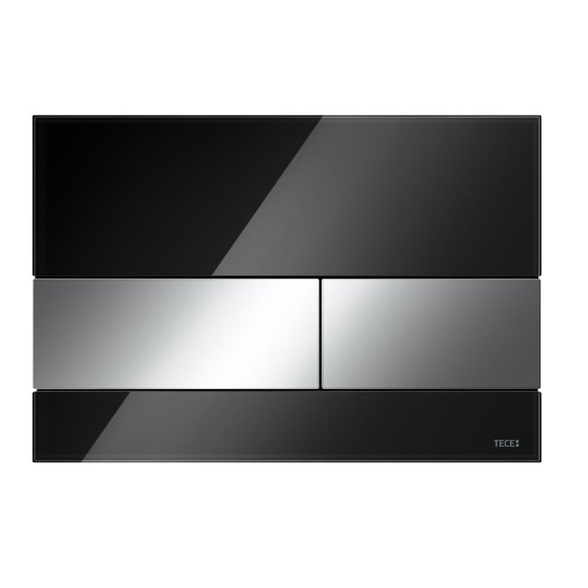 TECEsquare wc-bedieningsplaat van glas voor duospoeltechniek in verschillende kleuren