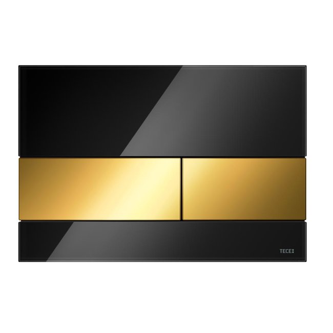 TECEsquare wc-bedieningsplaat van glas voor duospoeltechniek in verschillende kleuren