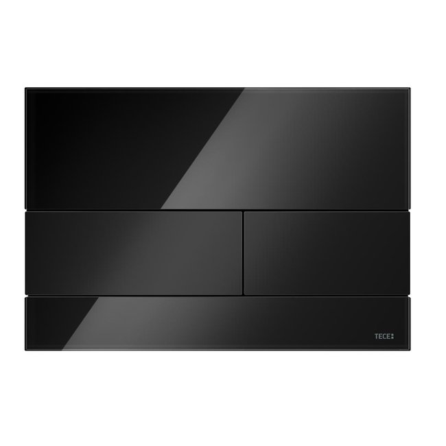 TECEsquare wc-bedieningsplaat van glas voor duospoeltechniek in verschillende kleuren