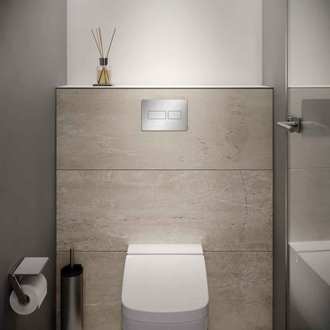 TECEsolid wc-bedieningsplaat voor duospoeltechniek in diverse kleuren