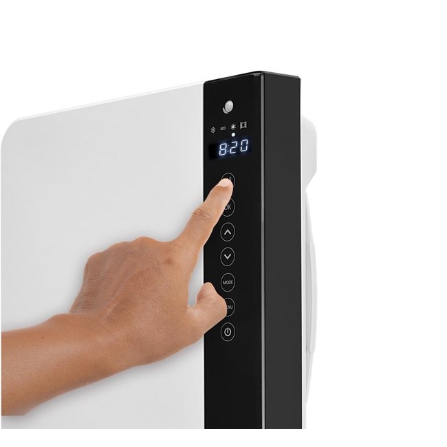 DRL elektrische radiator E-Comfort Windy met een vermogen van 1000-1800 Watt