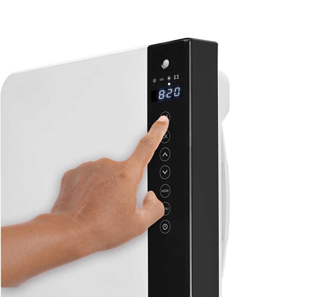 Windy Radiator DRL E-Comfort Aurora WINDY wit | Elektrische design badkamerradiator ...