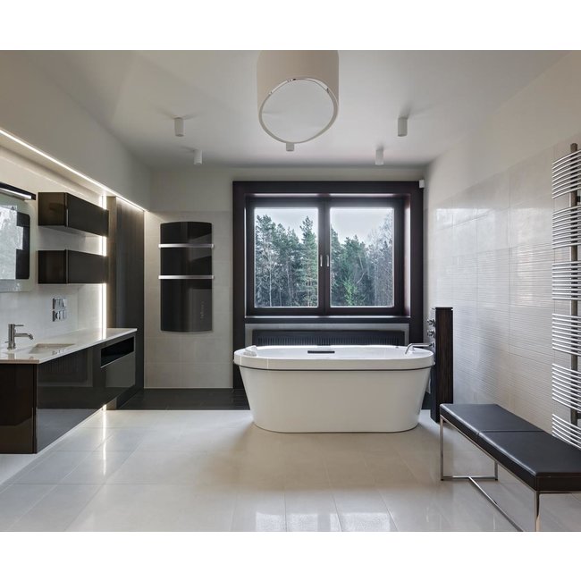 DRL elektrische radiator E-Comfort DEVA 1500 Watt in zwart en wit