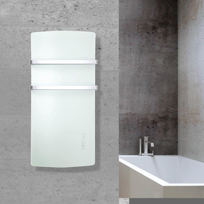 DRL elektrische radiator E-Comfort DEVA 1500 Watt in zwart en wit