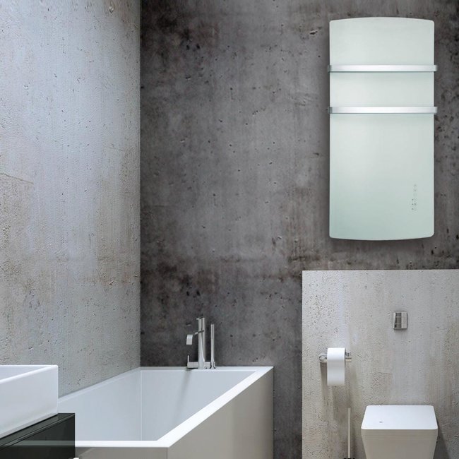 DRL elektrische radiator E-Comfort DEVA 1500 Watt in zwart en wit