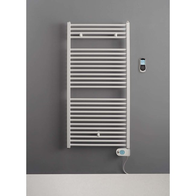 Instamat elektrische badkamerradiator Robina wit en zwart