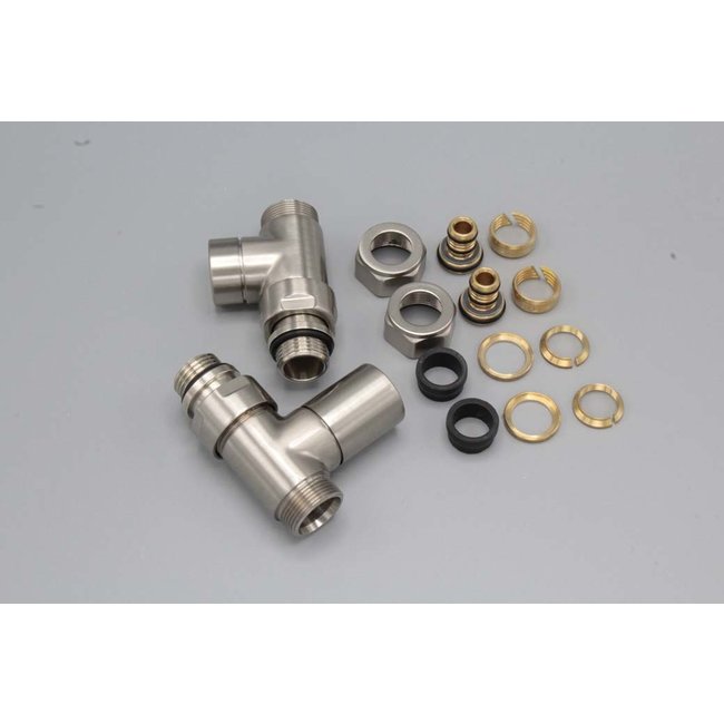 Instamat Cylinder aansluitset ½" haaks of recht in diverse kleuren