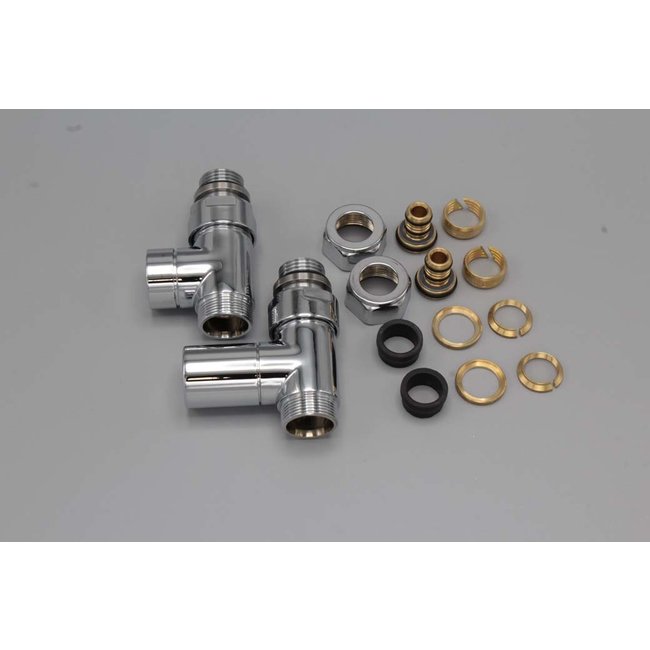 Instamat Cylinder aansluitset ½" haaks of recht in diverse kleuren