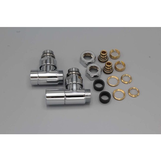 Instamat Cylinder aansluitset ½" haaks of recht in diverse kleuren