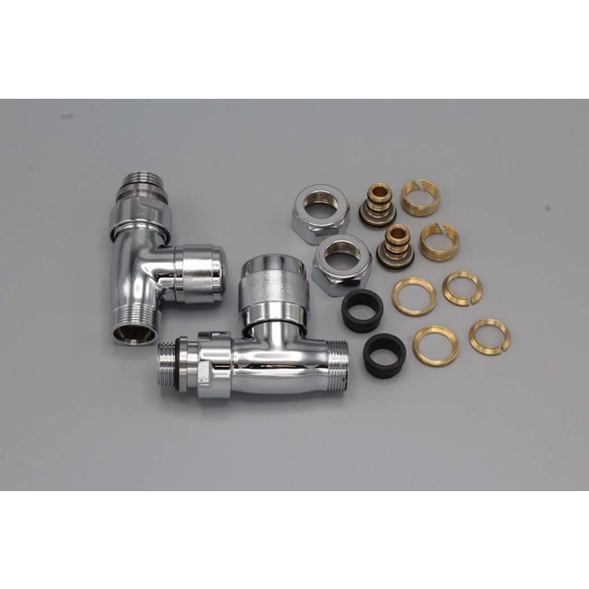 Instamat Smart  aansluitset ½" verchroomd haaks of recht