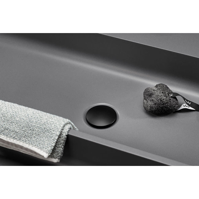 Alberi Curve wastafelplug 1.1/4" zwart (mat)