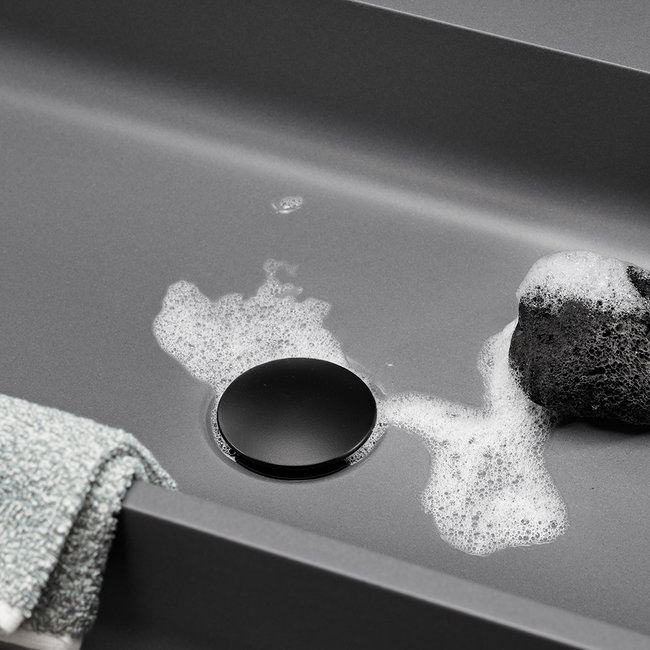 Alberi Curve wastafelplug 1.1/4" zwart (mat)