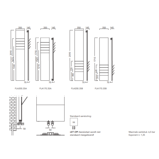 Instamat designradiator Flaps