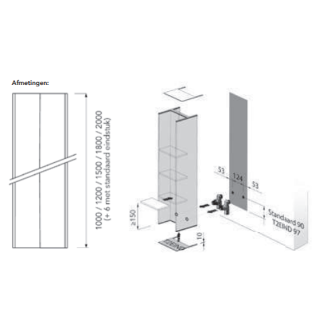 Instamat verticale designradiator T2V