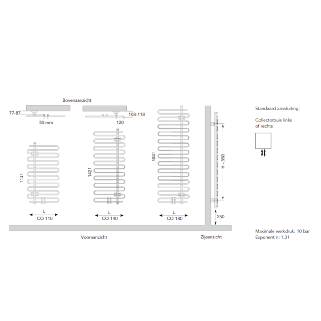 Instamat badkamerradiator Cobra