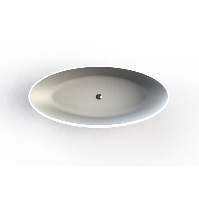 Alberi Pioppi ComforStone vrijstaand bad 180x80x60 cm mat wit