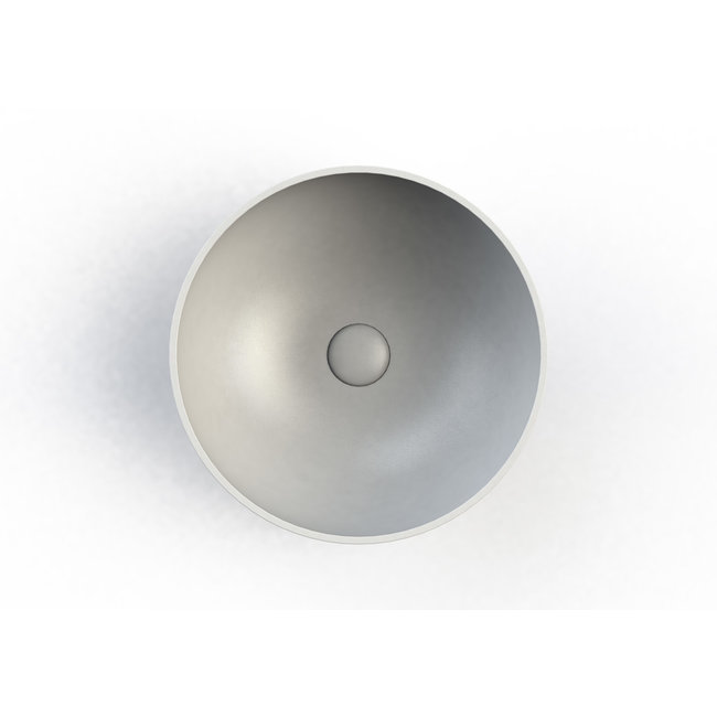 Alberi Opalus opzetwastafel rond 40x40x15,5 cm in kleur mat wit