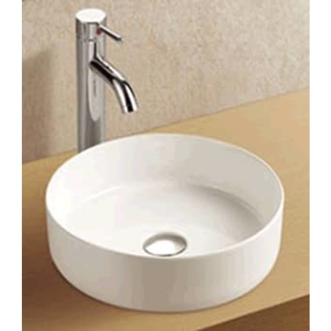 Alberi Acero ronde opzetwastafel 36x36 cm in kleur wit of zwart