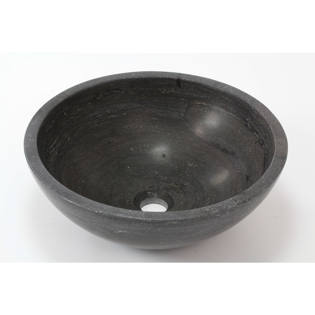 Alberi Ilex opzetwastafel rond 40x40x15 cm in de kleur blue stone