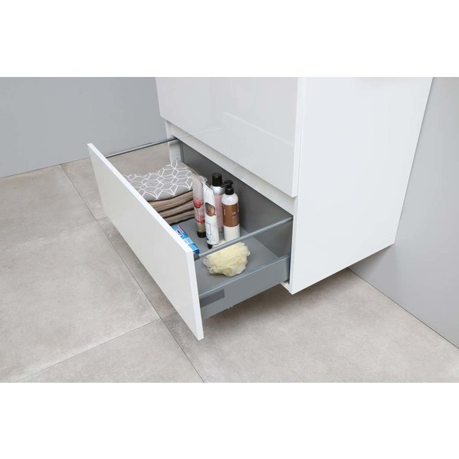 Basic Line Start badmeubel Ice White onderkast en acryl wastafel 0 kraangat