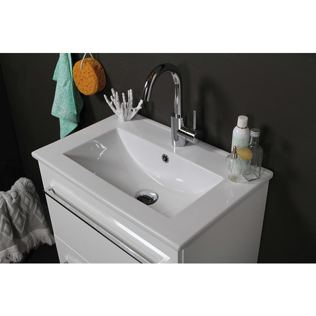 Basic Line Start badmeubel onderkast en keramische wastafel 1 kraangat