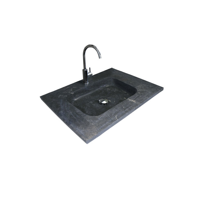 Basic Line Start badmeubel incl. onderkast met hardsteen wastafel 0 of 1 kraangat