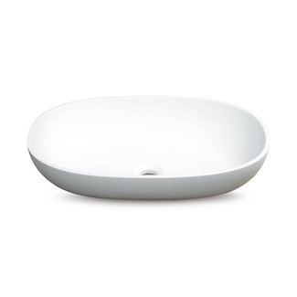 Luca Sanitair Luca opzetwastafel ovaal Solid Surface