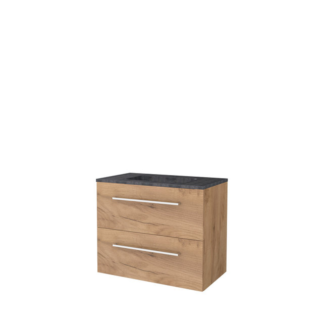 Basic Line Start badmeubel incl. onderkast met hardsteen wastafel 0 of 1 kraangat