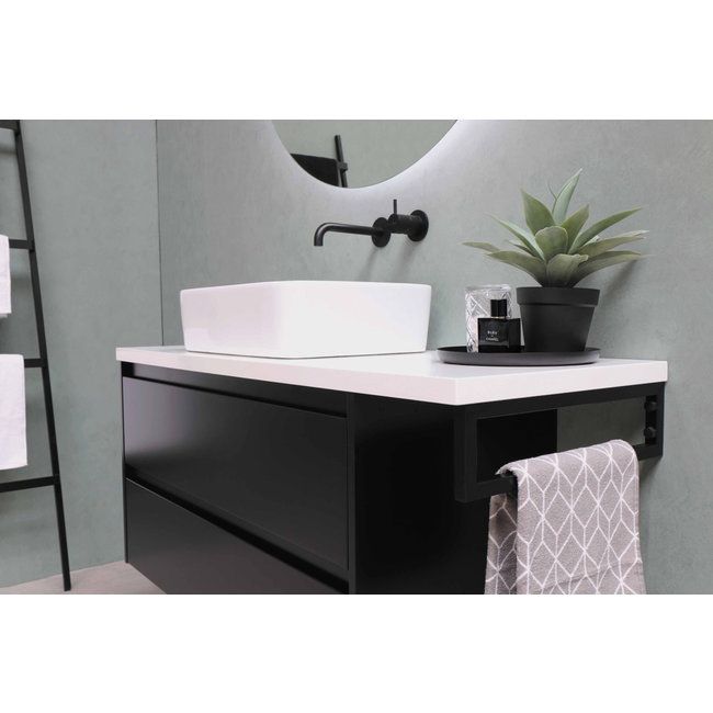 Basic Line keramiek waskom Top 3  rechthoek 48x37x13 cm wit glans