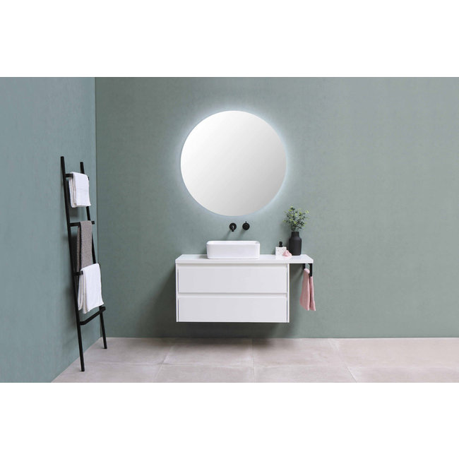 Basic Line keramiek waskom Top 3  rechthoek 48x37x13 cm wit glans