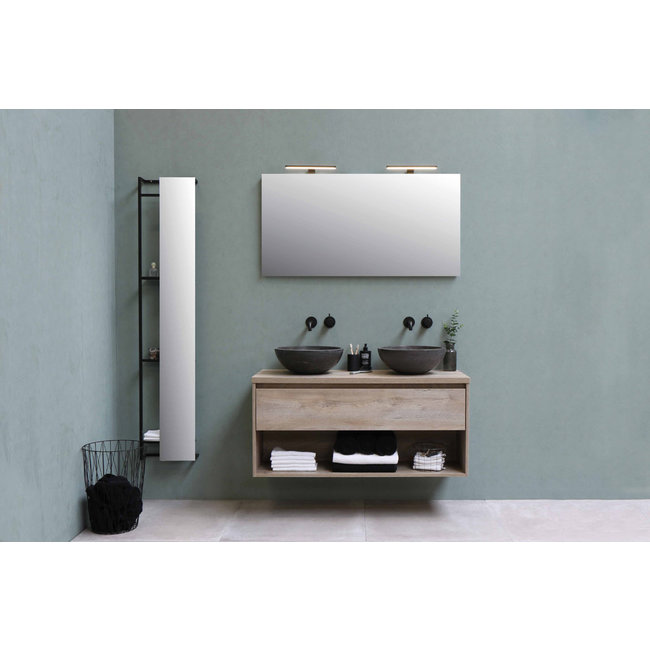 Basic Line Top 4  hardsteen waskom rond 40 cm in de kleur Blue Stone