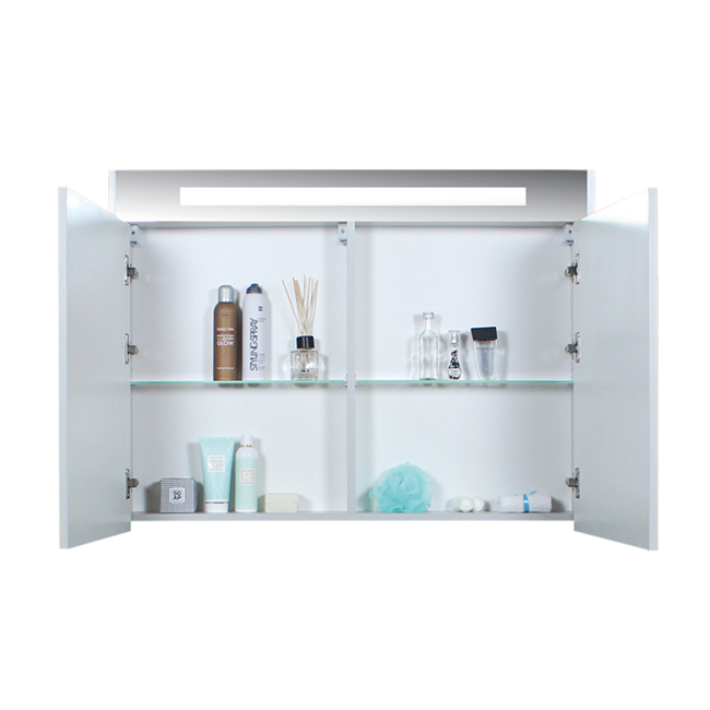 Basic Line Premium spiegelkast LED verlichting 1 of 2 deuren Van den Boomen badkamers