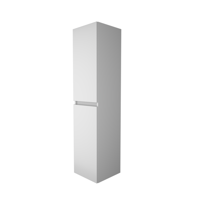 Basic Line greeploze kolomkast met glazen legplanken in 2 kleuren