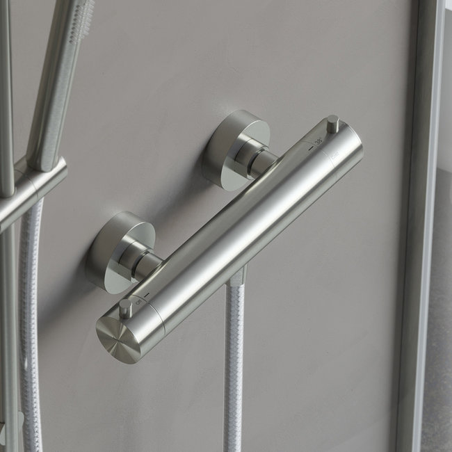 Hothbath opbouw douchethermostaatkraan Archie AR088 in de kleur RVS