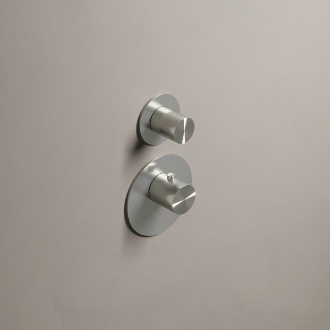 Hotbath Archie ARHR1 RVS High Flow thermostaat met 1 stopkraan