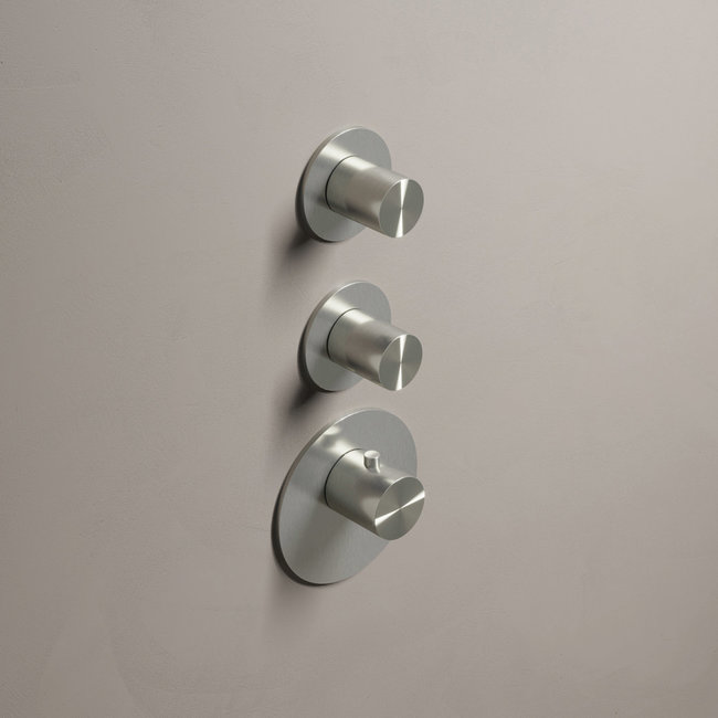 Hotbath Archie ARHR2 RVS High Flow thermostaat met 2 stopkranen